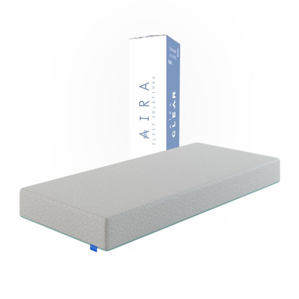 AIRA ClEAR Colchón Memory Foam Cool Gel en Caja 6" (15cm) - AIRA SLEEP Colchones Memory Foam | Descuentos