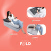 AIRA FOLD Colchon individual Memory Foam Plegable Multiusos Anti acaros, Cool Gel en Caja 4