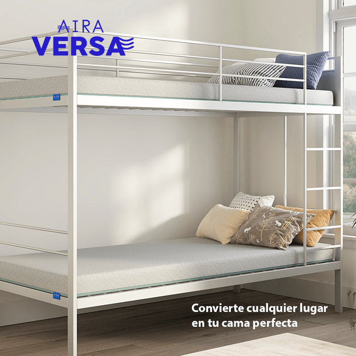 AIRA Versa colchon individual para el hogar o acampar 9 CM - AIRA SLEEP Colchones Memory Foam | Descuentos